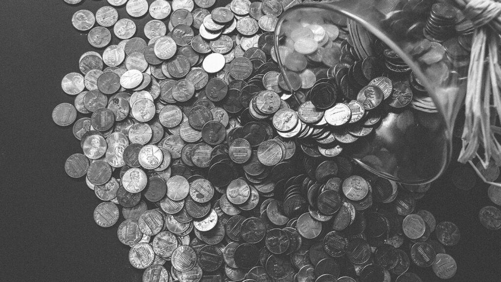 bank banking black and white